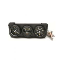 Auto Meter Gauge Console, OILP/WTMP/Volt, 1.5", 100PSI/280 F/18V, Mech