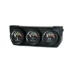 Auto Meter Gauge Console, OILP/WTMP/Volt, 1.5", 100PSI/280 F/18V, Elec