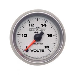 Auto Meter 2-1/16" Voltmeter, 8-18V, Digital Steper Motor, Ultra-Lite II