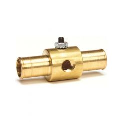 Auto Meter Fitting, Adapter, Heater Hose, 3/4", 1/8" NPTF Female, Brass