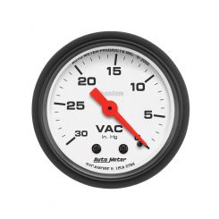 Auto Meter 2-1/16" Vacuum, 0-30 In HG, Mechanical Phantom