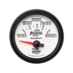 Auto Meter 2-1/16" Oil Temperature, 140-300 F, Air-Core, Phantom II