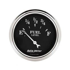Auto Meter 2-1/16" Fuel Level, 0-30 , Air-Core, Old Tyme Black