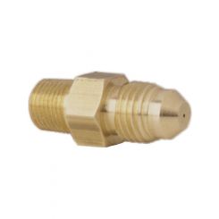 Auto Meter Fitting, Restrictor Adapter, -4An Male To 1/8" NPT Male, Steel