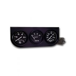 Auto Meter Gauge Console 2-1/16" 100 PSI/280F/18V, Mech Blk Dial & BZL AG