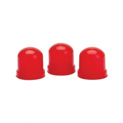 Auto Meter Light Bulb Boots, Red, Qty. 3