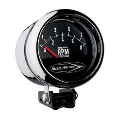 Auto Meter 3-3/4" Pedestal Tachometer, 0-8K RPM, Short Sweep, Chrome