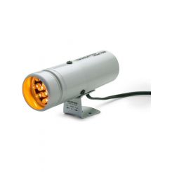 Auto Meter Shift Light, 12 Amber Led, Pedestal, Silver, Super-Lite