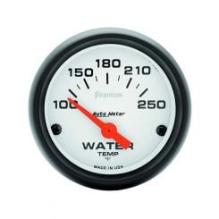 Auto Meter 2-1/16" Water Temperature, 100-250 F, Air-Core, Phantom