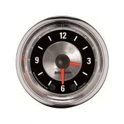 Auto Meter 2-1/16" Clock, 12 Hour Digital Stepper Motor American Muscle