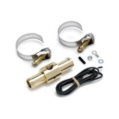 Auto Meter Fitting, Adapter, Heater Hose, 5/8", 1/8" NPTF Female, Brass
