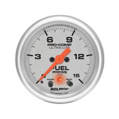 Auto Meter 2-1/16" Fuel Pressure, 0-15 PSI, Stepper Motor, Ultra-Lite
