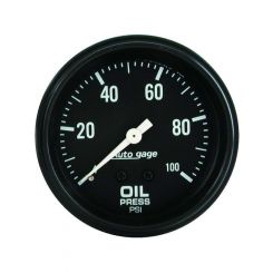 Auto Meter 2-5/8" Oil Pressure 0-100 PSI Mechanical Full Sweep Auto Gage