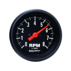 Auto Meter 2-1/16" In-Dash Tachometer, 0-8,000 RPM, Z-Series