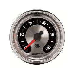 Auto Meter 2-1/16" Oil Pressure, 0-100 PSI, Mechanical, American Muscle