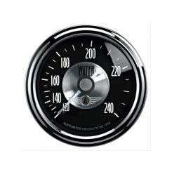 Auto Meter 2-1/16" Water Temp, 120-240 F, Mech, Prestige Black Diamond