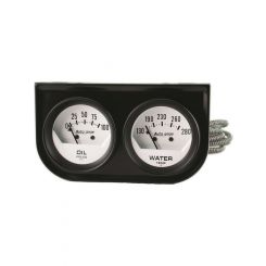 Auto Meter Gauge Console 2-1/16", 100PSI/280 F Wht Dial S/Sweep, Autogage