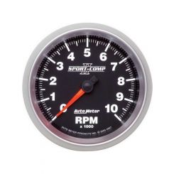Auto Meter 3-3/8" In-Dash Tachometer, 0-10,000 RPM, Sport-Comp II