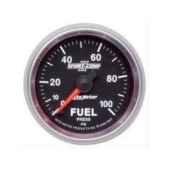 Auto Meter 2-1/16" Fuel Pressure, 0-100 PSI, Stepper Motor, Sport-Comp II