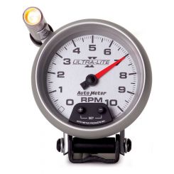 Auto Meter 3-3/4" Pedestal Tachometer, 0-10,000 RPM, Ultra-Lite II