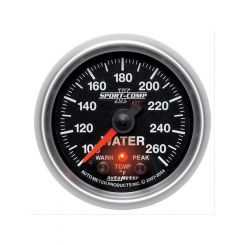 Auto Meter 2-5/8" Water Temperature 100-260 F Stepper Motor Sport-Comp II