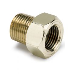 Auto Meter Fitting, Adapter, 3/8" Npt Male, Brass, For Mech. Temp. Gauge
