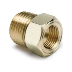 Auto Meter Fitting, Adapter, 1/2" Npt Male, Brass, For Mech.Temp. Gauge