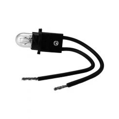 Auto Meter Light Bulb & Socket Assy T3 Wedge, 2.7W & 4.6W & 4.9W Twist-In