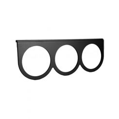 Auto Meter Gauge Mounting Panel, Triple, 2-5/8", Black, Aluminum