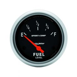 Auto Meter 2-5/8" Fuel Level, 0-90 , Air-Core, SSE, Sport-Comp