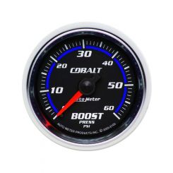 Auto Meter 2-1/16" Boost, 0-60 PSI, Mechanical, Cobalt
