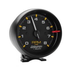 Auto Meter 3-3/4" Pedestal Tachometer, 0-8,000 RPM, Black/Black, Auto Gage