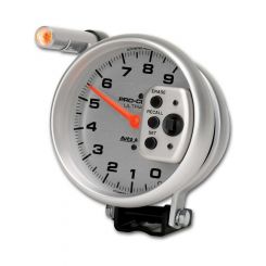 Auto Meter 5" Tachometer, 0-9K RPM, Pedestal with Peak Memory, Ultra-Lite