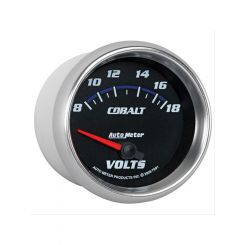 Auto Meter 2-5/8" Voltmeter, 8-18V, Air-Core, Cobalt