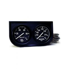 Auto Meter Gauge Console 2-1/16", 100PSI/280F, Blk Dial F/Sweep, Autogage