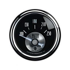 Auto Meter 2-1/16" Water Temp 100-250 F Air-Core Prestige Black Diamond