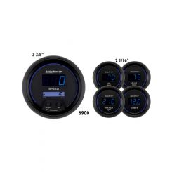 Auto Meter 5 Pc. Gauge Kit, 3-3/8" & 2-1/16", Cobalt Digital