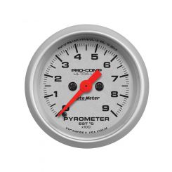 Auto Meter Ultra-Lite Series  Pyrometer Gauge  2-1/16" Electric, 0-900C