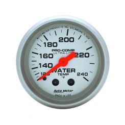 Auto Meter 2-1/16" Water Temperature, 120-240 F, Mechanical, Ultra-Lite