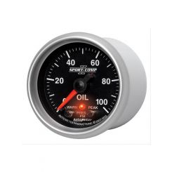 Auto Meter 2-1/16" Oil Pressure, 0-100 PSI, Stepper Motor, Sport-Comp II