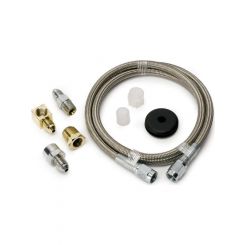 Auto Meter Line, Braided S/S #3 Dia., 3FT. Length, -3An And 1/8" NPTF