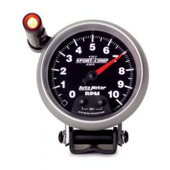 Auto Meter 3-3/4" Pedestal Tachometer, 0-10,000 RPM, Sport-Comp II