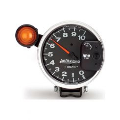 Auto Meter 5" Pedestal Tachometer, 0-10K RPM Shift Light Black Auto Gage