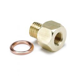 Auto Meter Fitting Adapter Metric M12X1.5 Male To 1/8" NPTF Female Brass