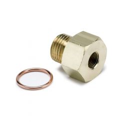 Auto Meter Fitting Adapter Metric M16X1.5 Male To 1/8" NPTF Female Brass