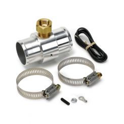 Auto Meter Fitting Adapter Radiator Hose 1.5" 3/8" NPTF Female Aluminum