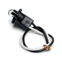 Auto Meter Light Bulb & Socket Assy., T3 Wedge, 4.9W, Replacement, Snap-In