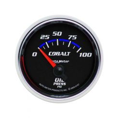 Auto Meter 2-1/16" Oil Pressure, 0-100 PSI, Air-Core, Cobalt