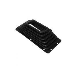 B&M Shifter Boot Star Shifter Rectangle Black Rubber