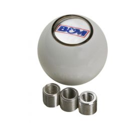 B&M White Shifter Knobs for B&M shifters & others w/ SAE Threads